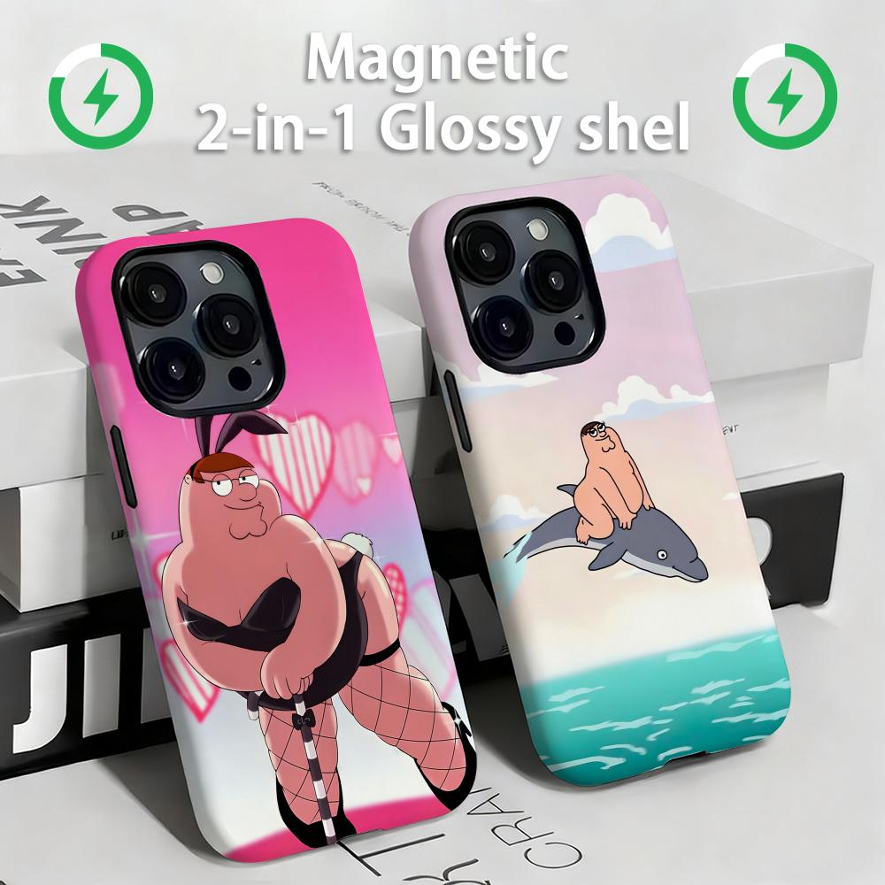 Magnetic Phone Case - Family Guy Peter Griffin Handyhülle, magnetisch,