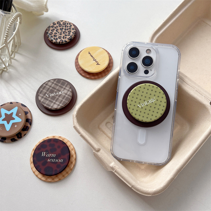 Phone Accessories For Teen Girls - Magnetischer Pop-Socket-Handygriff, ausziehbarer Ständer, abnehmbar, 360°