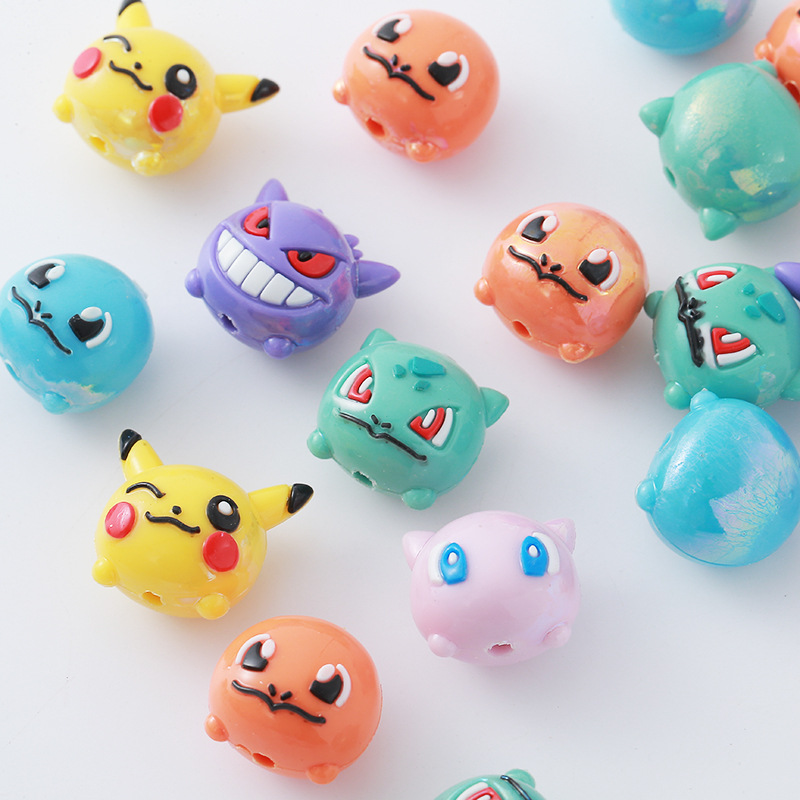 12 Stück Pokémon-Perlen DIY Ha – Phone Accessories And Electronics Bewertung und Preis
