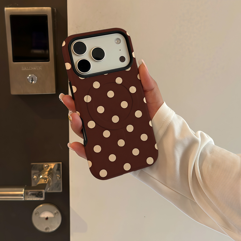 Braun-beige gepunktete Handyhü – Magnetic Phone Case Bewertung und Preis
