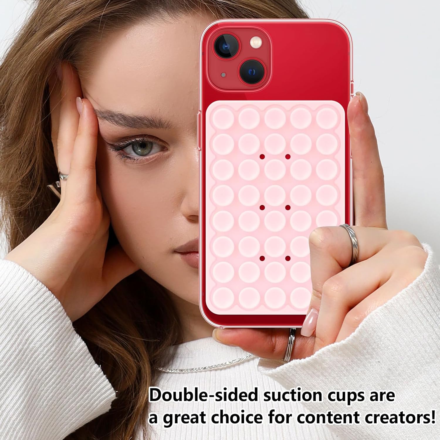 2 Stück Rosa Doppelseitige Sil – Phone Accessories For Teen Girls Bewertung und Preis